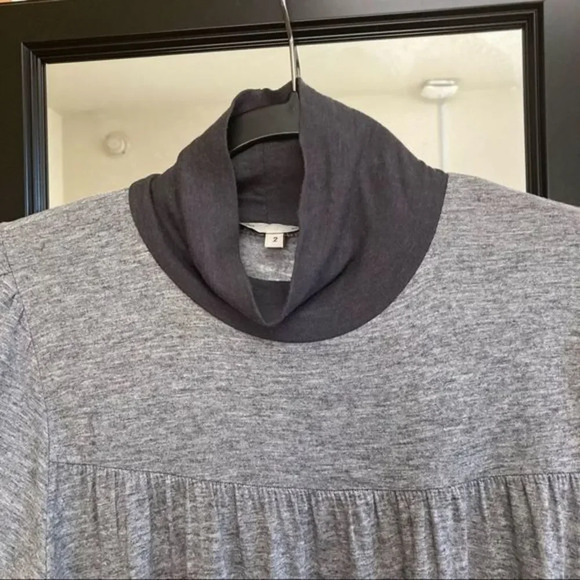 MAJE Robe Babylone Babylon Dress Viscose Wool Blend Size 2 Medium Gray Mini - Picture 3 of 5